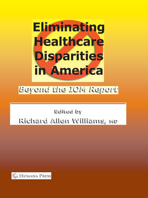 cover image of Eliminating Healthcare Disparities in America